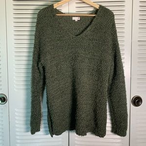 Oversized Cozy Green Sweater